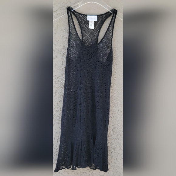 La Perla Resortwear Black stretchy Crochet Swimsuit Coverup Dress Size 44/8 - Picture 7 of 9